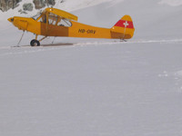 Premier atterrissage solo sur glacier (Breney)