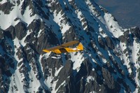 HB-ORV en direction du Trient. Photo: Martial Mathieu - 10.02.2008